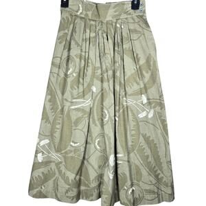 Vintage Trotters Classics Skirt Juniors 7 Equestrian Sturdy Cotton Floral Pleats